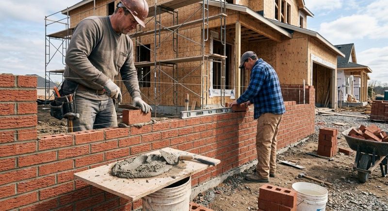 Brick Wall Installation in Worcester, MA
