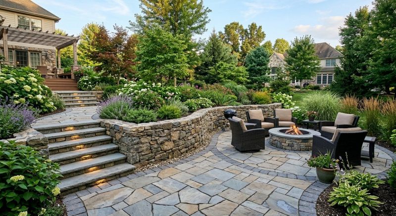 Poolside Hardscaping in Fairfield County, CT